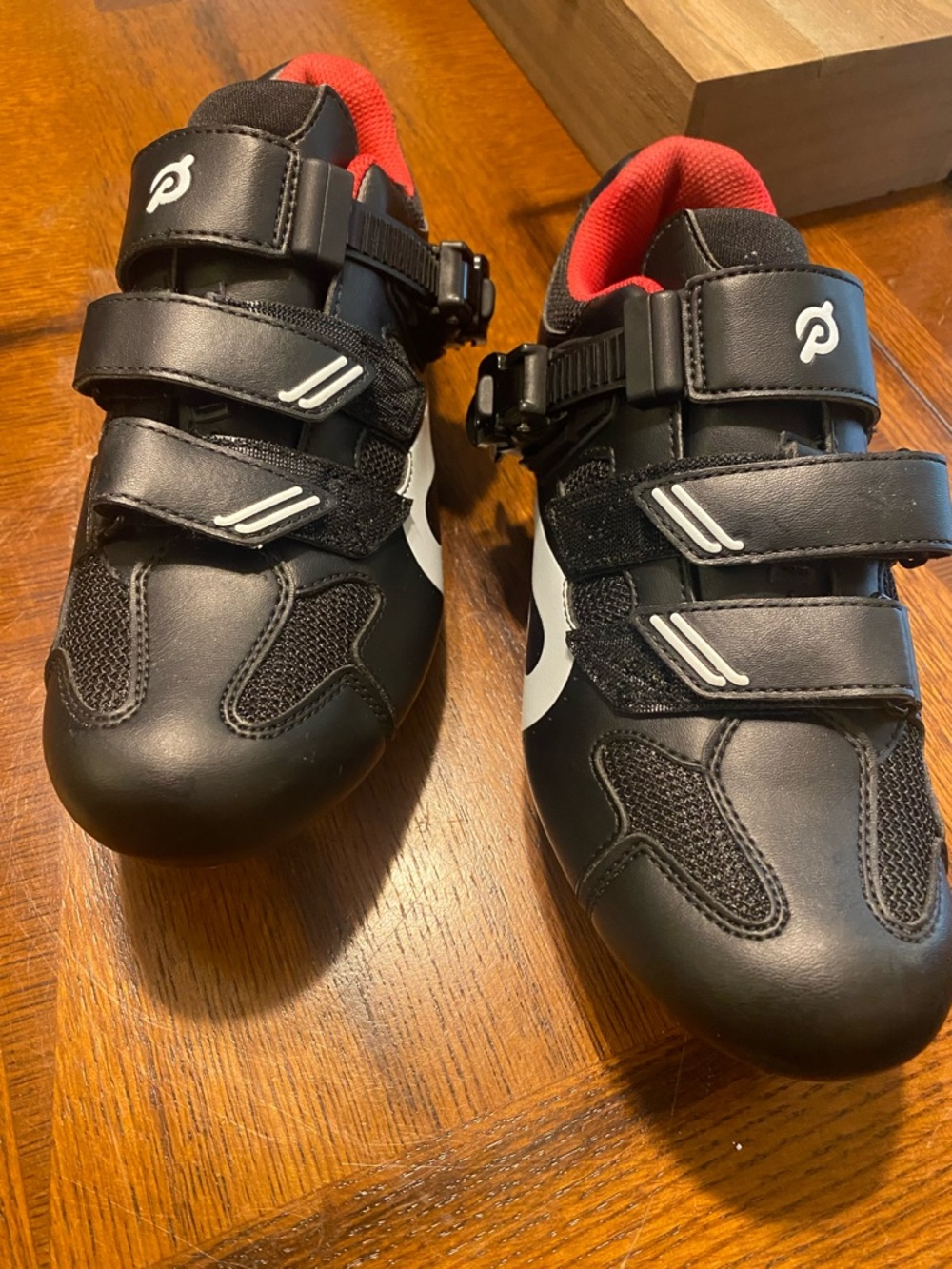 Peloton Bike Cycling Shoes EU 40 Black Red 3-Strap Clip-In Shoes Women’s 9